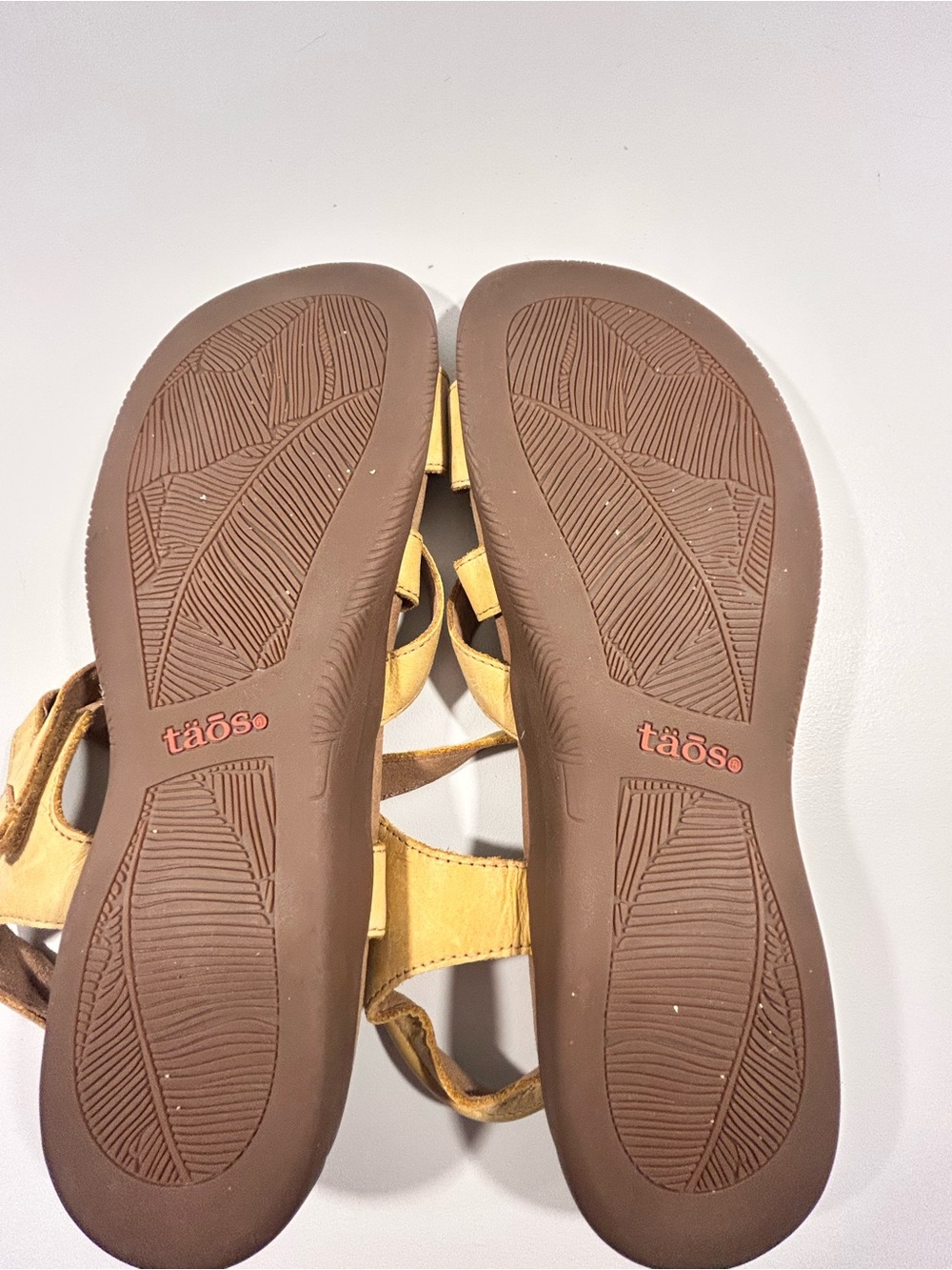 Taos Leather Comfort Sandals Womens 11 US Yellow Adjustable Slingback - Picture 9 of 11